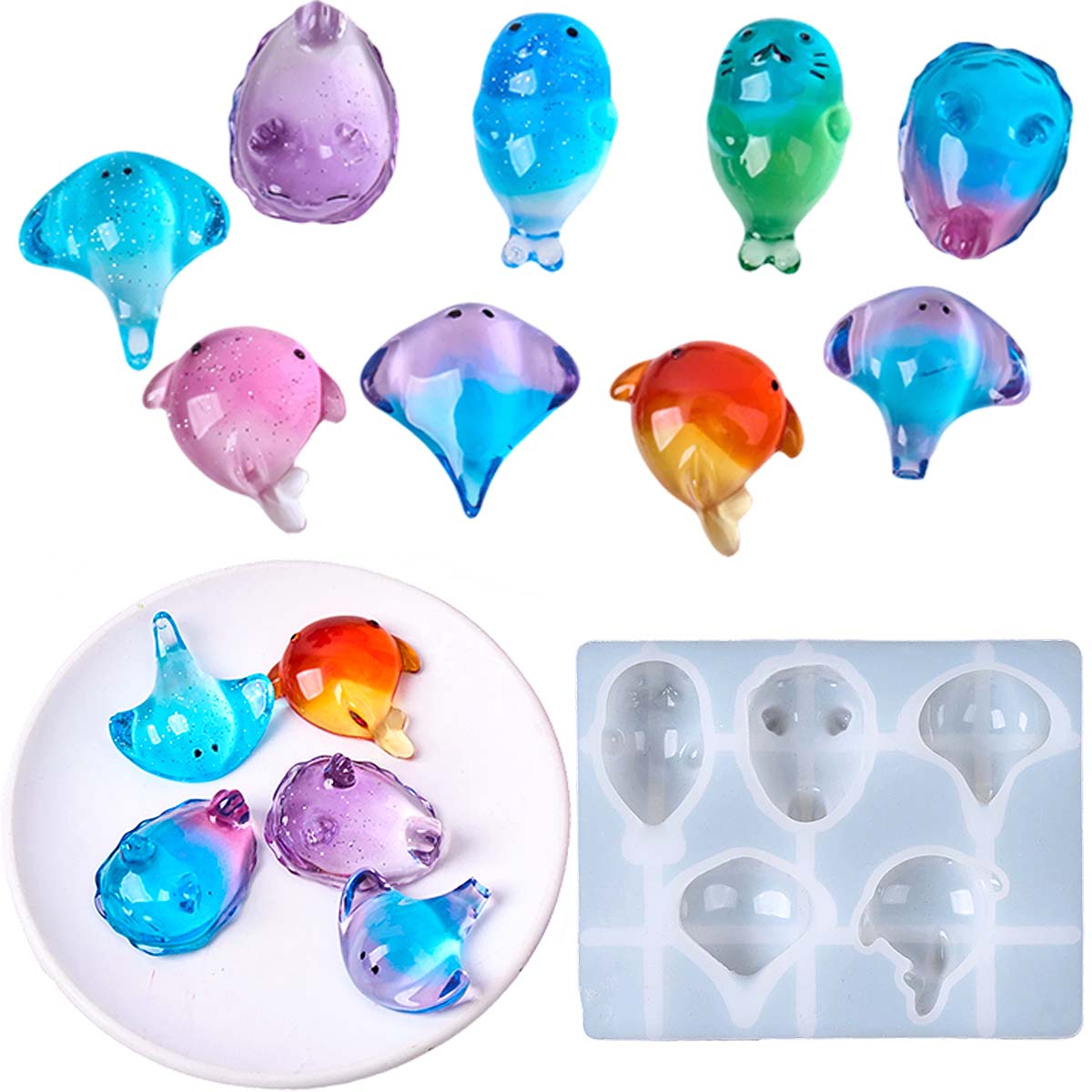 Soap Making Guide For Beginners - แม่พิมพ์ซิลิโคนรูปปลากระเบน 3 มิติ สไตล์น่ารัก สำหรับทำพวงกุญแจ จี้กระเป๋า