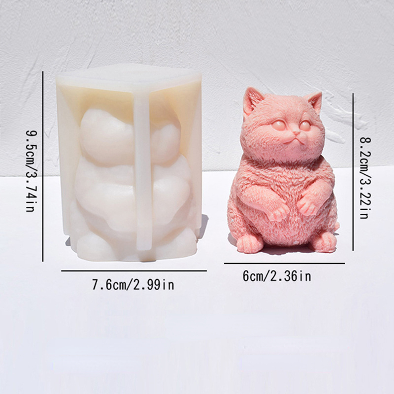 แม่พิมพ์เทียนซิลิโคนรูปแมวอ้วน - Soap Making Animal Fat บทวิจารณ์และราคา