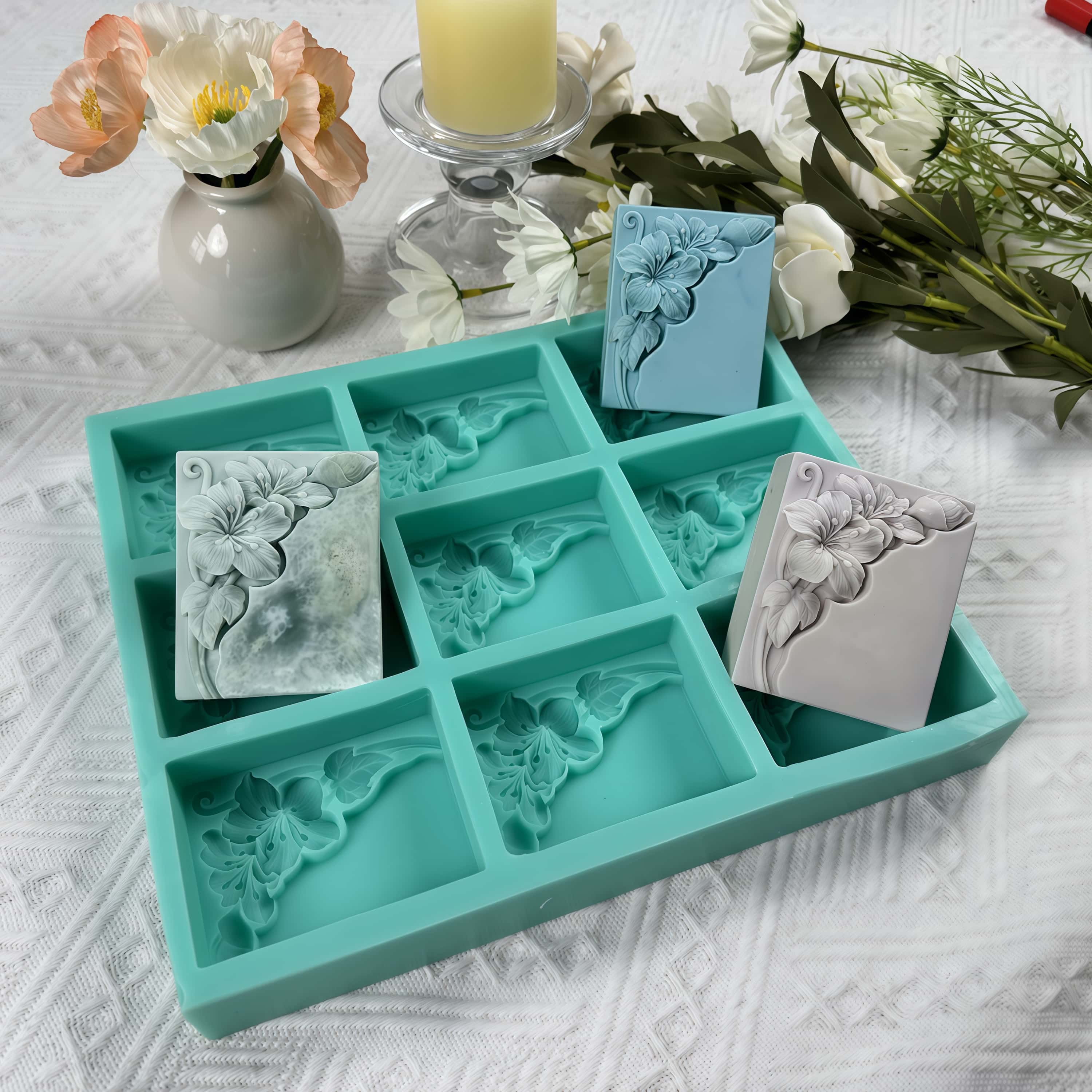 แม่พิมพ์สบู่ดอกไม้ทัง 9 ฟันผุ  - Soap Making Guide For Beginners บทวิจารณ์และราคา
