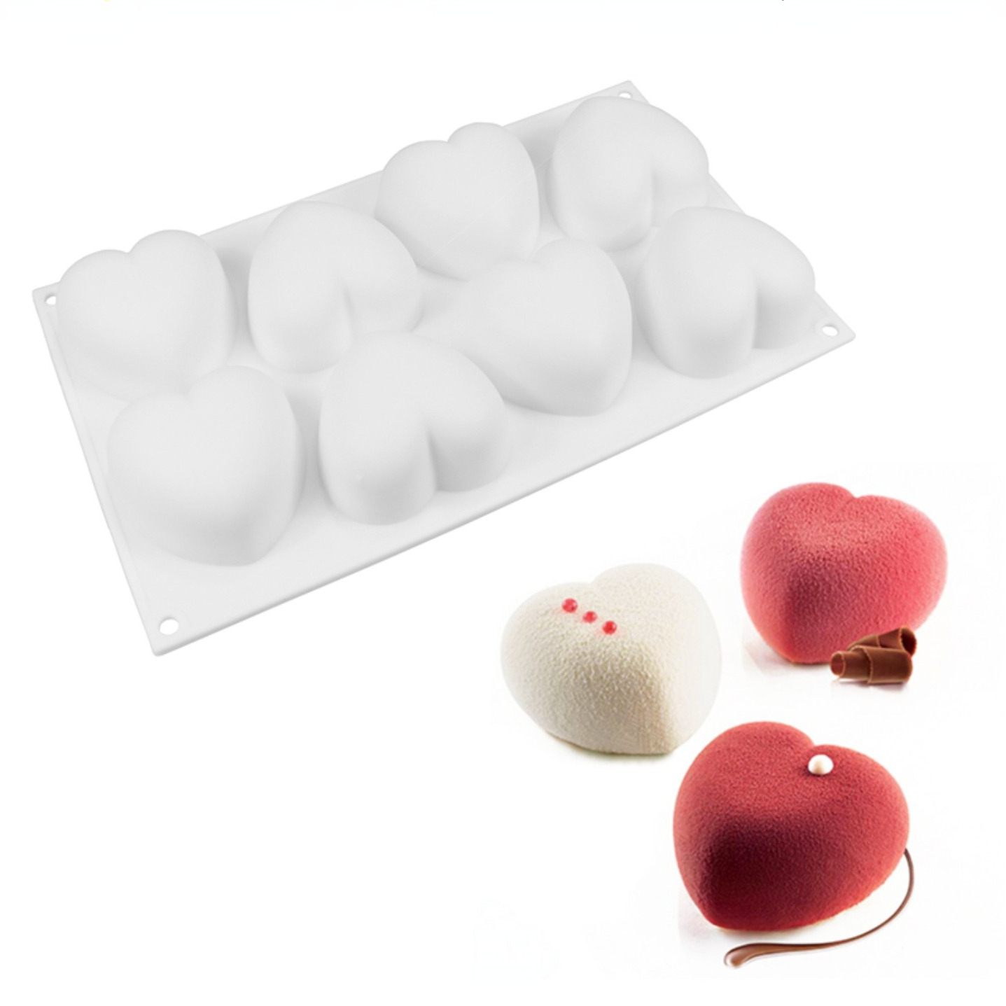 Love Heart ซิลิโคนสบู่แม่พิมพ์ - Soap Making Equipment บทวิจารณ์และราคา