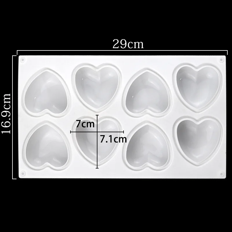 Love Heart ซิลิโคนสบู่แม่พิมพ์ - Soap Making Equipment บทวิจารณ์และราคา