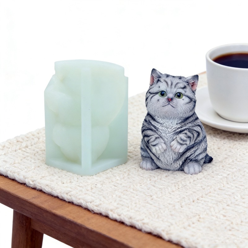 แม่พิมพ์ซิลิโคนรูปแมวอ้วนแบบตั - Soap Making Animal Fat บทวิจารณ์และราคา