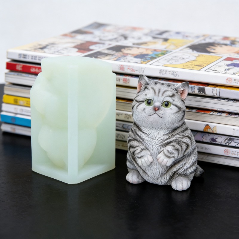แม่พิมพ์ซิลิโคนรูปแมวอ้วนแบบตั - Soap Making Animal Fat บทวิจารณ์และราคา