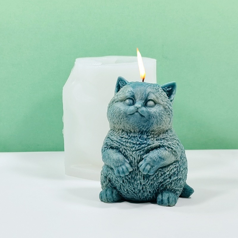 แม่พิมพ์ซิลิโคนรูปแมวอ้วนแบบตั - Soap Making Animal Fat บทวิจารณ์และราคา