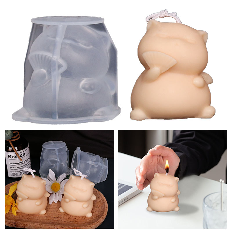 แม่พิมพ์ซิลิโคนซิลิโคนรูปแมวอ้ - Soap Making Animal Fat บทวิจารณ์และราคา