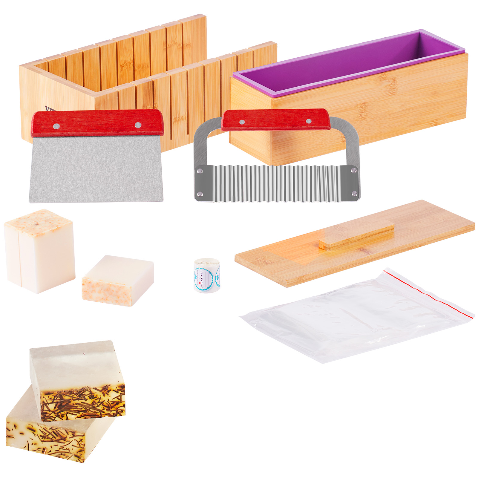 ชุดทำสบู่ VEVOR กล่องตัดไม้ไผ่ - Soap Making Equipment บทวิจารณ์และราคา